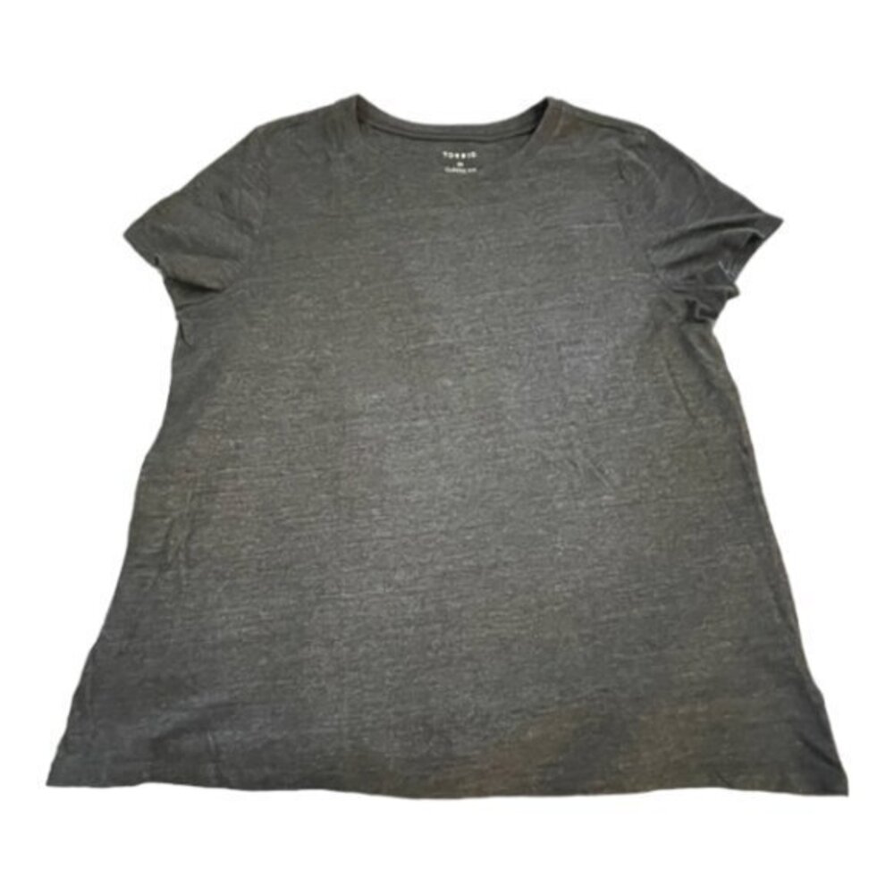 Plus Size Torrid Gray Shirt Classic Fit Size 00 (M-L) Used #7979